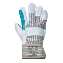 Load image into Gallery viewer, Portwest Double Palm Rigger Glove Grey A230