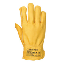 Load image into Gallery viewer, Portwest Lined Driver Glove Tan A271