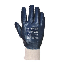 Load image into Gallery viewer, Portwest Nitrile Knitwrist Navy A300