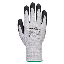 Load image into Gallery viewer, Portwest Grip 13 Nitrile Diamond Knit Glove Grey/Black A312 - Pack of 12 Pairs