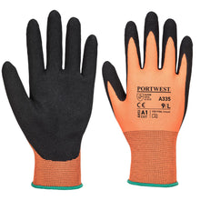 Load image into Gallery viewer, Portwest Dermi-Grip NPR15 Nitrile Sandy Glove Black A335