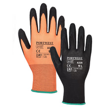Load image into Gallery viewer, Portwest Dermi-Grip NPR15 Nitrile Sandy Glove Black A335
