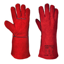 Load image into Gallery viewer, Portwest Welders Gauntlet Red A500