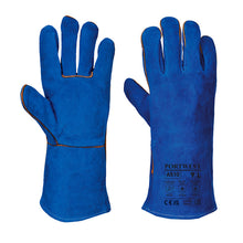 Load image into Gallery viewer, Portwest Welders Gauntlet Blue A510