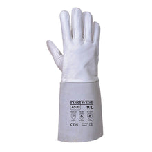 Load image into Gallery viewer, Portwest Premium Tig Welding Gauntlet Grey A520