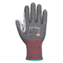 Load image into Gallery viewer, Portwest CS Cut F13 Leather Glove Black A674