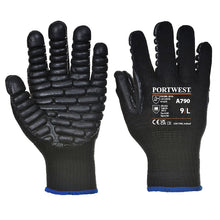 Load image into Gallery viewer, Portwest Anti Vibration Glove Black A790