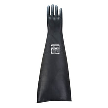 Load image into Gallery viewer, Portwest Heavyweight Latex Rubber Gauntlet 600mm Black A803
