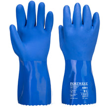 Load image into Gallery viewer, Portwest Marine Ultra PVC Chemical Gauntlet Blue A881