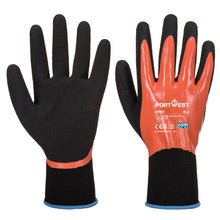 Load image into Gallery viewer, Portwest Dermi Pro Glove Orange/Black AP30