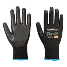 Load image into Gallery viewer, Portwest LR15 PU Touchscreen Glove Black AP33 - Pack of 12 Pairs