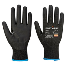 Load image into Gallery viewer, Portwest LR15 Nitrile Foam Touchscreen Glove Black AP34 - Pack of 12 Pairs