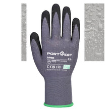 Load image into Gallery viewer, Portwest Dermiflex Aqua Glove Grey/Black AP62
