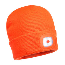 Load image into Gallery viewer, Portwest Beanie USB Rechargeable LED Head Light B029