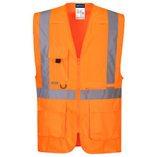Load image into Gallery viewer, Portwest Hi-Vis Tablet Pocket Executive Vest C357