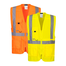 Load image into Gallery viewer, Portwest Hi-Vis Tablet Pocket Executive Vest C357