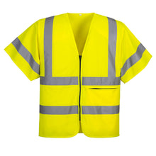 Load image into Gallery viewer, Portwest Hi-Vis Band and Brace Zip Vest S/S Yellow C372