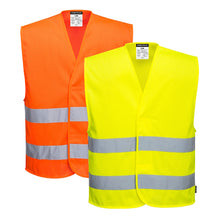 Load image into Gallery viewer, Portwest Hi-Vis Mesh Two Band Vest C374