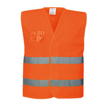 Load image into Gallery viewer, Portwest Hi-Vis Half Mesh Two Band Vest C494