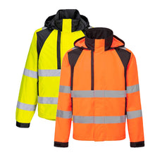 Load image into Gallery viewer, Portwest WX2 Eco Hi-Vis Rain Jacket CD860