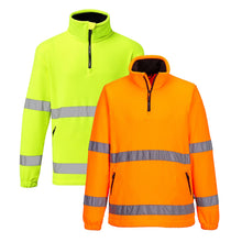 Load image into Gallery viewer, Portwest Hi-Vis 1/2 Zip Fleece F302
