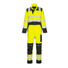 Load image into Gallery viewer, Portwest PW3 FR Hi-Vis Coverall Yellow/Black FR507