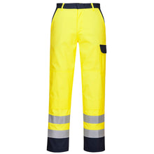 Load image into Gallery viewer, Portwest Bizflame Work Hi-Vis Trousers Yellow FR92