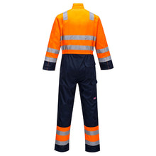 Load image into Gallery viewer, Portwest Modaflame RIS Navy/Orange Coverall Orange/Navy MV29