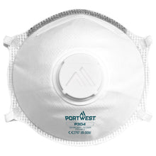Load image into Gallery viewer, Portwest FFP3 Valved Dolomite Light Cup Respirator White P304 - Pack of 10