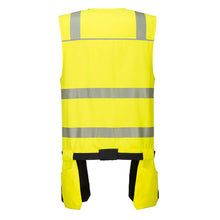 Load image into Gallery viewer, Portwest PW3 Hi-Vis Class 1 Tool Vest Yellow/Black PW308