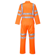 Load image into Gallery viewer, Portwest Hi-Vis Polycotton Service Coverall Orange RT42 (Tall or Regular)