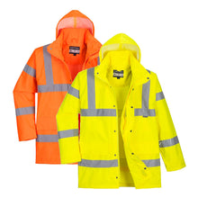 Load image into Gallery viewer, Portwest Hi-Vis Breathable Rain Traffic Jacket RT60