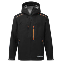 Load image into Gallery viewer, Portwest Shell Rain Jacket Black S385