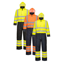 Load image into Gallery viewer, Portwest Hi-Vis Contrast Winter Coverall S485
