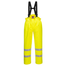 Load image into Gallery viewer, Portwest Bizflame Rain Unlined Hi-Vis Antistatic FR Trousers S780