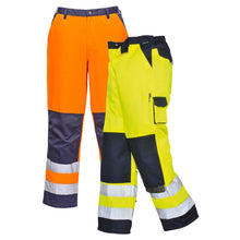 Load image into Gallery viewer, Portwest Lyon Hi-Vis Contrast Work Trousers TX51