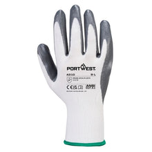 Load image into Gallery viewer, Portwest Vending Flexo Grip Glove White/Grey VB310 (Pack of 288 pairs)
