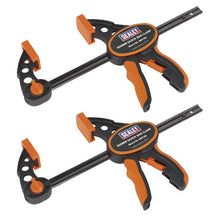 Load image into Gallery viewer, Sealey Quick Bar Clamp 150mm (6") - 2pc Set