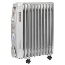 Load image into Gallery viewer, Sealey Oil Filled Radiator 2500W/230V 11-Element, Timer
