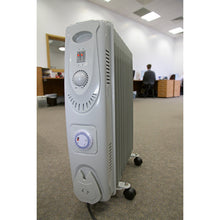 Load image into Gallery viewer, Sealey Oil Filled Radiator 2500W/230V 11-Element, Timer