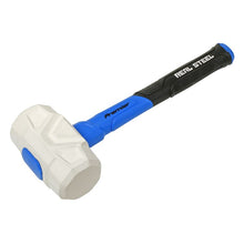Load image into Gallery viewer, Sealey White Rubber Non-marking Mallet 24oz Fibreglass Shaft (Premier)