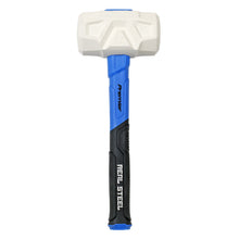 Load image into Gallery viewer, Sealey White Rubber Non-marking Mallet 24oz Fibreglass Shaft (Premier)