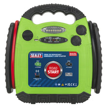 Load image into Gallery viewer, Sealey RoadStart Emergency Jump Starter 12V 900 Peak Amps - Hi-Vis Green
