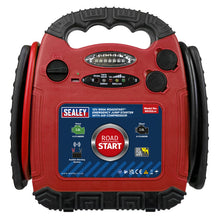 Load image into Gallery viewer, Sealey RoadStart Emergency Jump Starter, Air Compressor 12V 900 Peak Amps (RS132)