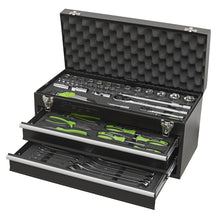 Load image into Gallery viewer, Sealey Portable Tool Chest 2 Drawer 90pc Tool Kit (Siegen)