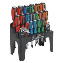 Load image into Gallery viewer, Sealey Hammer-Thru Screwdriver, Hex Key & Bit Set 44pc (Siegen)