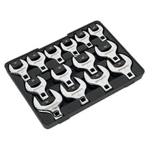 Load image into Gallery viewer, Sealey Crow's Foot Open End Spanner Set 14pc 1/2" Drive - Metric (Siegen)