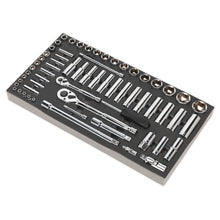 Load image into Gallery viewer, Sealey Tool Tray, Socket Set 62pc 1/4" & 1/2" Drive Metric (Siegen)