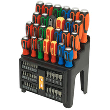 Load image into Gallery viewer, Sealey Hammer-Thru Screwdriver, Bit & Nut Driver Set 61pc (Siegen)