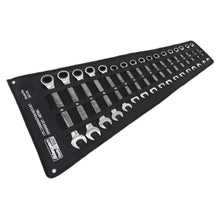 Load image into Gallery viewer, Sealey Combination Ratchet Spanner Set 17pc Metric (Siegen)